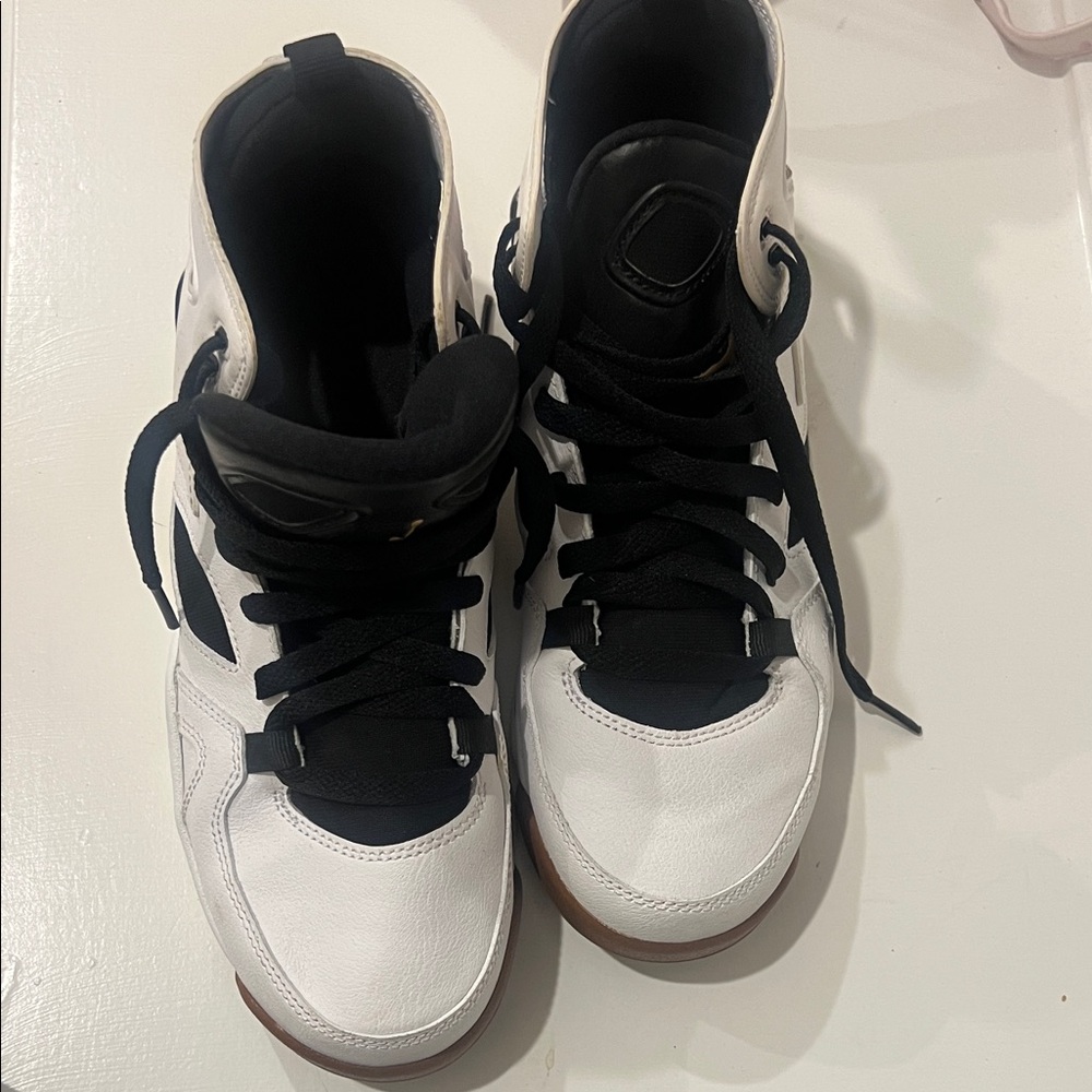 Jordan Kids High-Top Sneakers in Black and White
